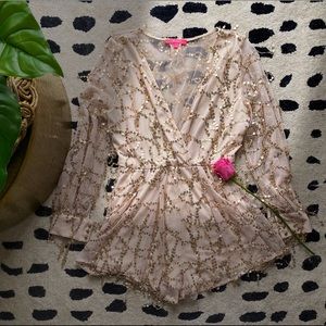Dripping Sequence Romper